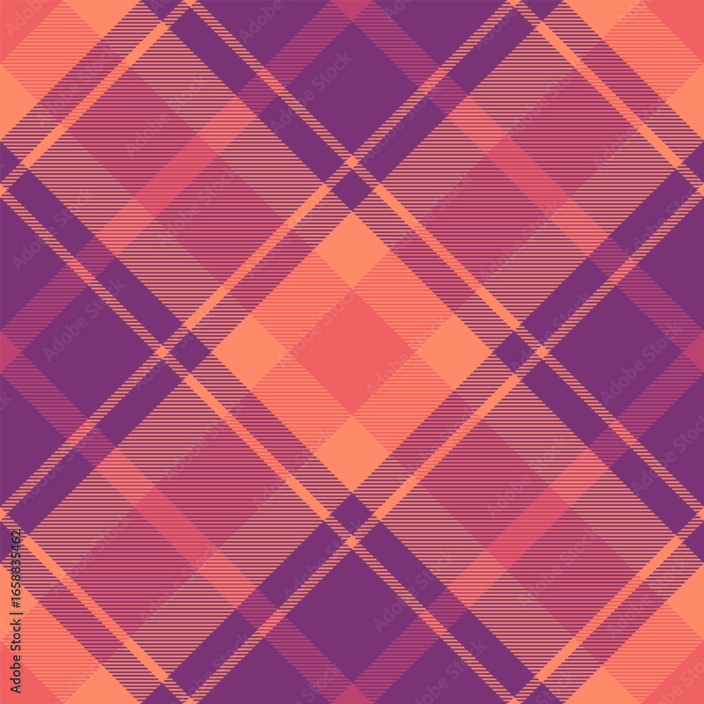 Poster cozy plaid pattern in warm colors. classic textile design ideal for backgrounds, apparel, or adding 
