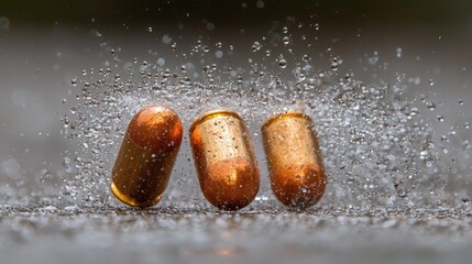 Water Droplets Impacting Bullets: A High-Speed Photography Masterpiece