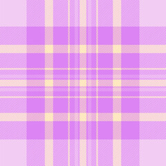 Conceptual background vector pattern, cozy seamless texture tartan. Hunter check textile fabric plaid in purple and light colors.