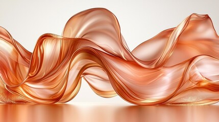 Abstract Amber Waves: A Symphony of Golden Hues