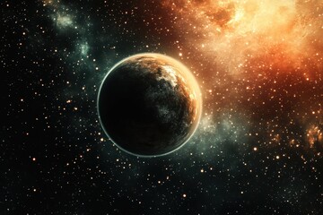 Some planet in deep space.