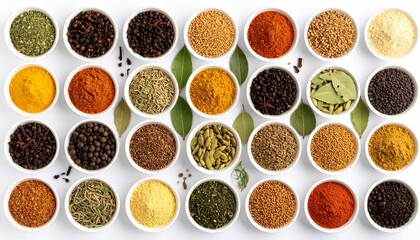 Fototapeta premium Pickling Spice (British-style) A tangy, aromatic mix of mustard seeds, bay leaves, cloves, and peppercorns — perfect for homemade chutneys, pickled onions, and Branston-style pickles. 