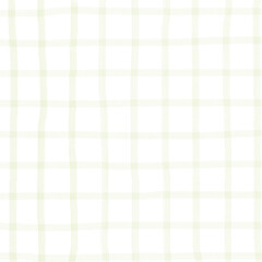 Sage Green White Plaid Gingham Madras Check Hand Drawn Background Pattern Overlay