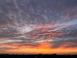 sunset in the sky, amazing sunset 