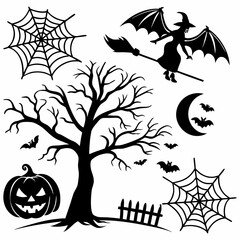 Halloween Vector Clipart  Witches? Cauldron, Potions & Spells.eps