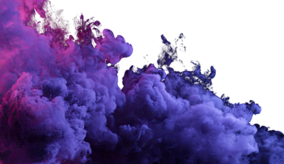 Abstract swirling smoke, vibrant purple-pink hues