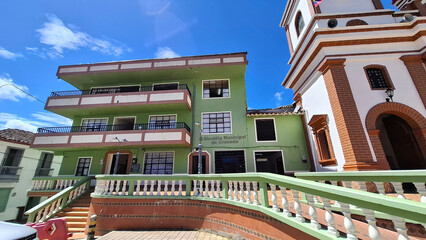 Granada, Antioquia, Colombia. June 28, 2025. Administrative building, municipality located in the eastern region of the department.