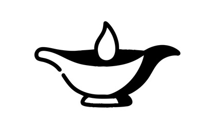 Obraz premium Black and white vector elephant