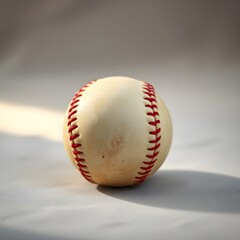 a baseball isolated on gray background