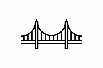 Bridge Icon Architecture Structure Connection Symbol