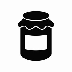 Jam Jar Icon Food Container Preserves Symbol