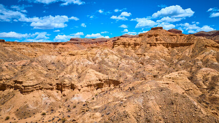 Fototapeta premium Aerial Sandstone Formations and Desert Landscape Gold Butte National Monument