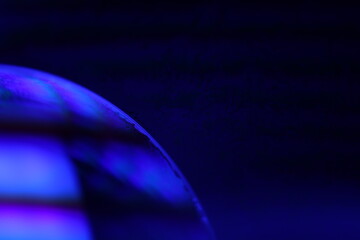 Purple fluid film, fluid background, flat waves, smooth movement, dark copy space, purple ink