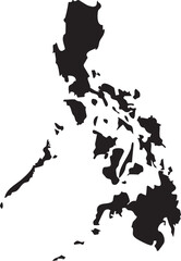 The Philippines Vector Map Silhouette 