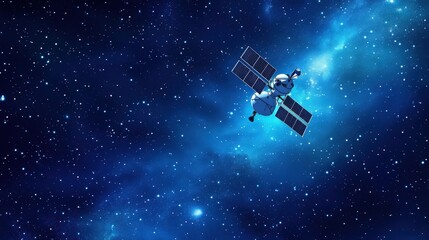 Spacecraft in deep space.