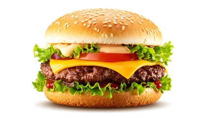 Delicious cheeseburger