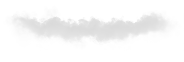 White smoke aura effect for presentation transparent PNG, isolated background cutout