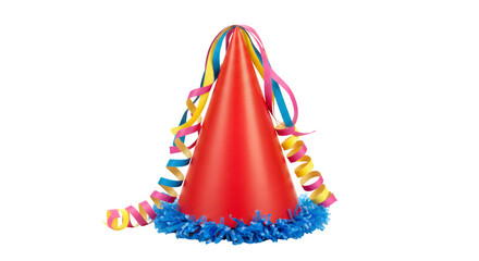 Party hats isolated on white background.