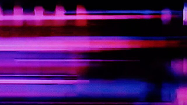 Screen TV Glitch Error - Signal Disturbance Broken Monitor,  VHS static noise glitch overlay