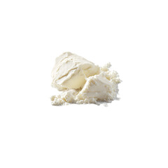 Close-up of a creamy white scoop of ice cream The image showcases its tempting texture against a plain black background