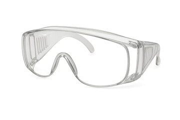Protective safety glasses isolated on transparent background