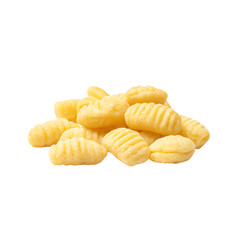 Pile of pillowy grooved dumplings Fresh pasta ready to be prepared into a delicious and comforting dish suitable for various sauces