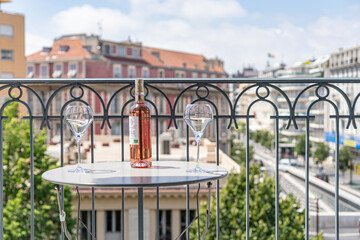 Rosé en terrasse