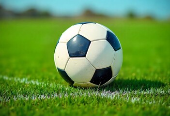 Fototapeta premium Generative AI Football's Field Edge!