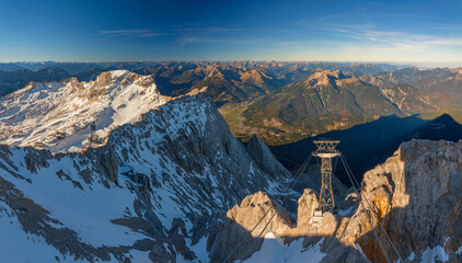 Zugspitze, Blick nach Westen