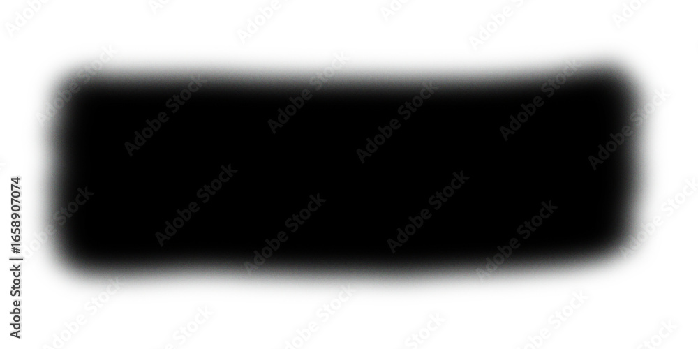 Poster a black rectangular shape with rounded corners and a subtle gray glow around the edges on on transpa