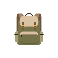Olive green backpack with tan accents for hiking  travel showcasing durable design and adventure ideal for outdoor gear blog  showcasing camping equipment.
