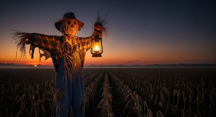 Scarecrow with Lantern