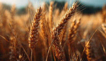 Golden wheat field at sunset (1)