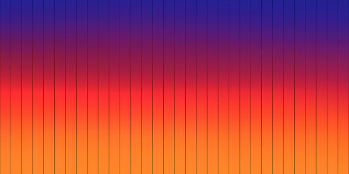 Vertical gradient bars fading from blue to purple to red to orange in a repeating pattern design