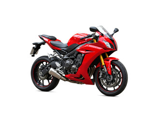 Obraz premium Motorcycle isolated on white background