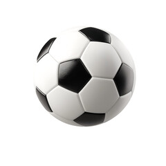 Fototapeta premium Classic Black and White Soccer Ball Sports Equipment, Game, Football, Competition