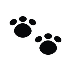 Cat and Dog Paw Footprints