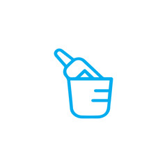 Ice bucket with bottle