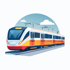 Modern Train Illustration