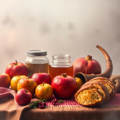 Shanah Tovah Template Design,  Wishing You a Sweet and Joyful