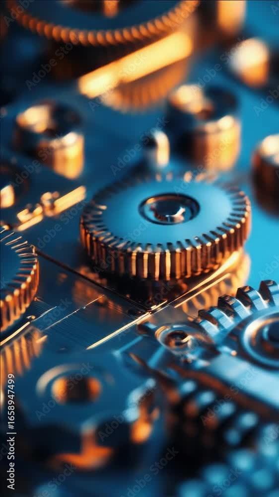 Poster a close-up of a circuit board with various semiconductors and electronic components.