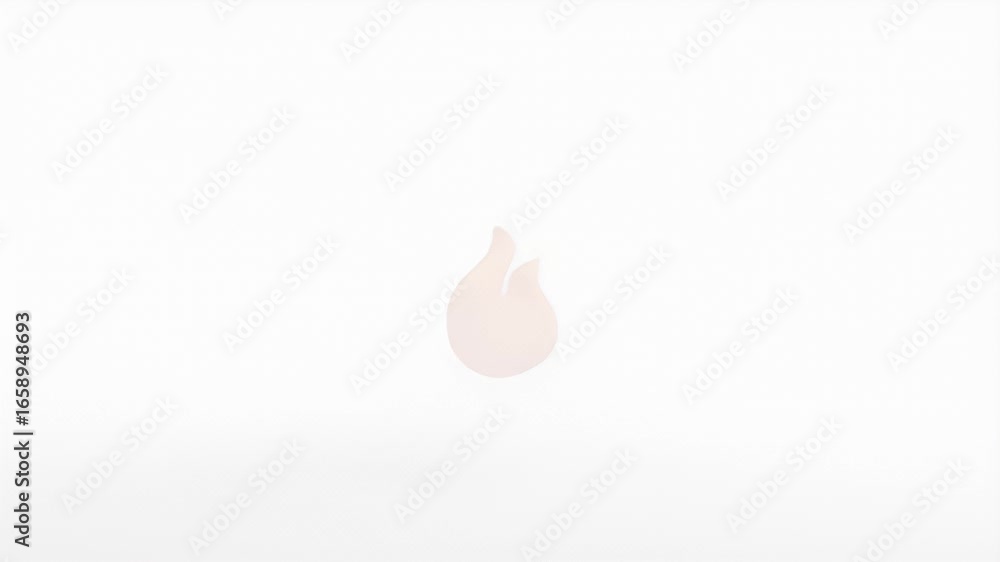 Poster abstract orange flame: 3d render animation loop