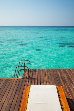 A view at a resort in the Maldives