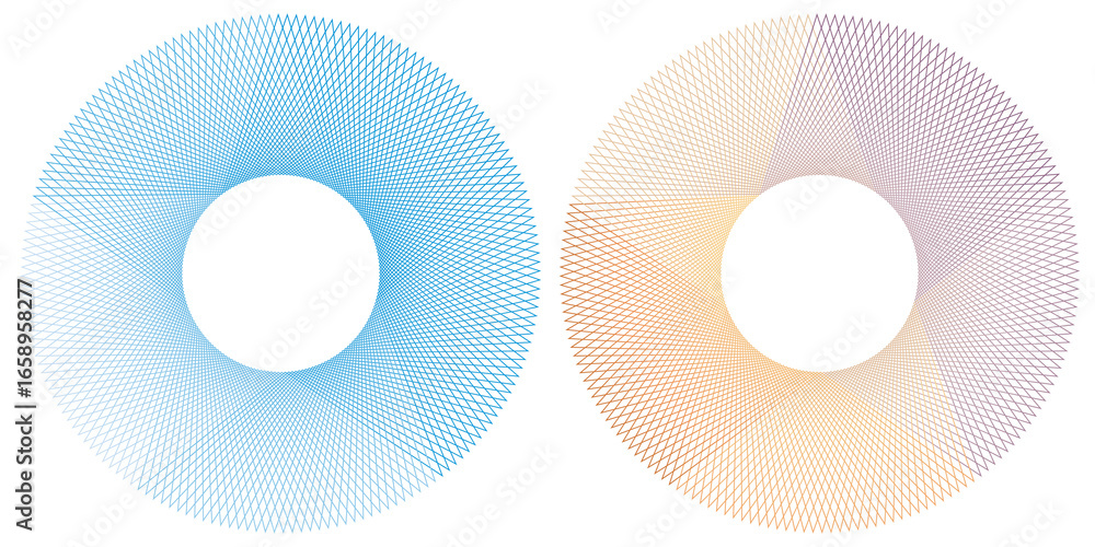 Poster spiral gradient color compact circle isolated on a transparent or white background