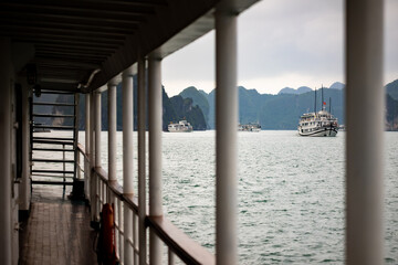 Cruise ships in Ha Long Bay, Vietnam