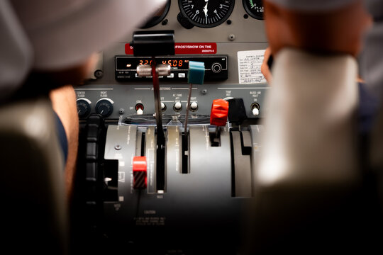Flying in a sea plane to Ha Long Bay, Vietnam