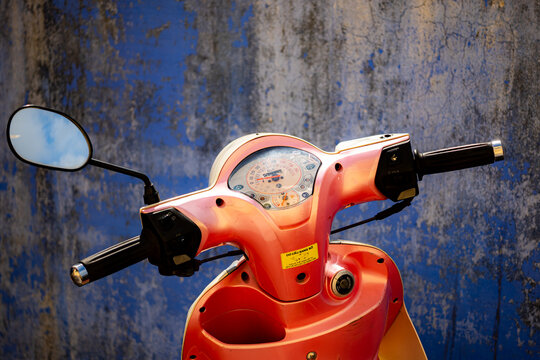old fashioned scooter in the city of Hội An, Vietnam