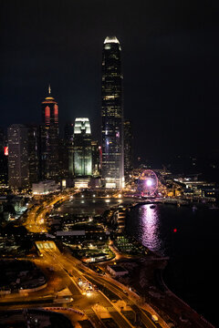 hong kong city at night