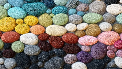 Colorful pebble mosaic (1)