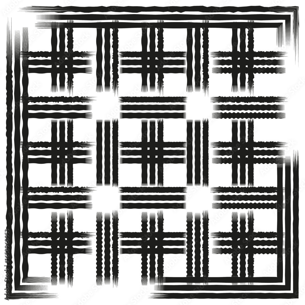 Poster abstract grid pattern. intersecting line texture. modern maze vector. geometric background design.